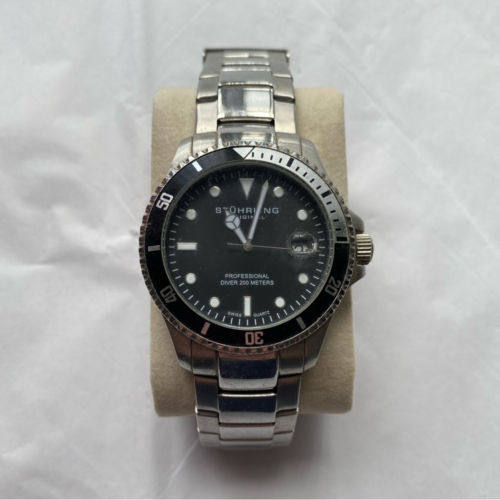 Stuhrling Original Watches Automatic Dive Watch Black Dial